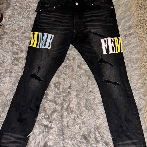 homme femme jeans - Picture 1 of 3